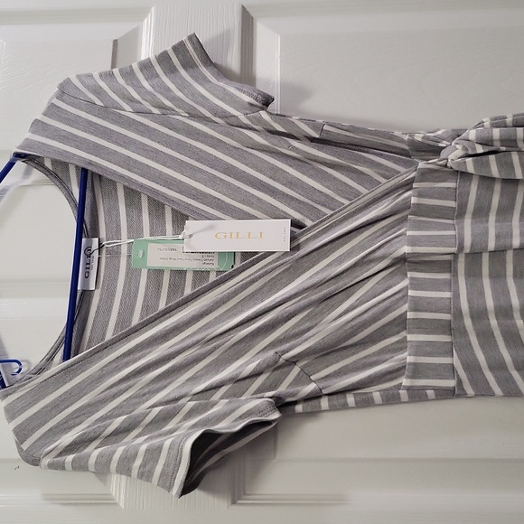 Gilli Size S Kaleigh Terry Faux Wrap Dress very soft material. - Picture 4 of 6